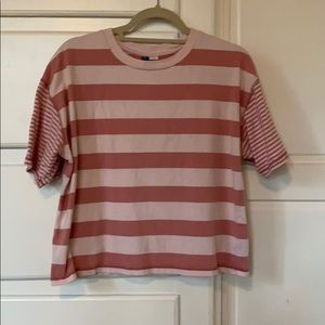 Stripe boxy tee